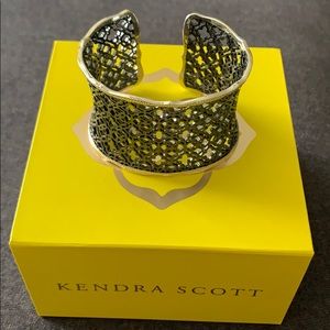 Kendra Scott Black and Gold Cuff